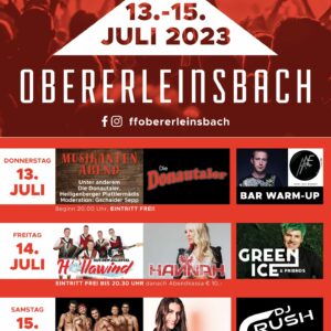 Feuerwehrfest Obererleinsbach 2023
