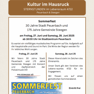 Stadtfest Peuerbach 2025