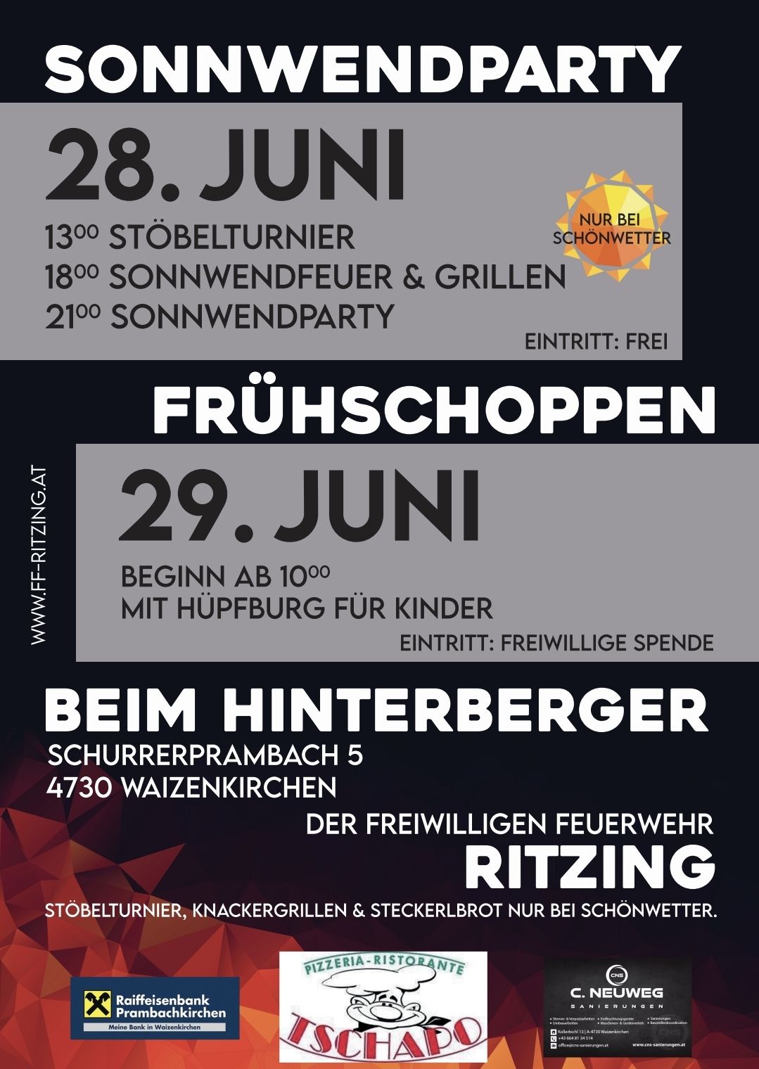 Sonnenwendparty Ritzing 2025