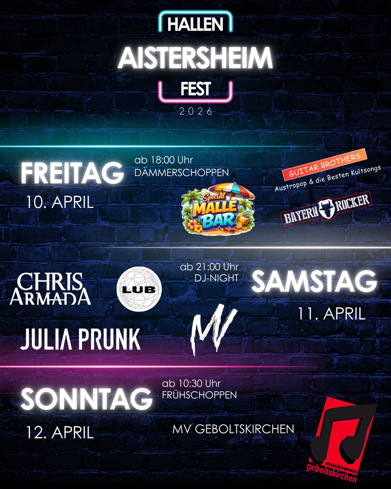 Hallenfest Aistersheim 2025