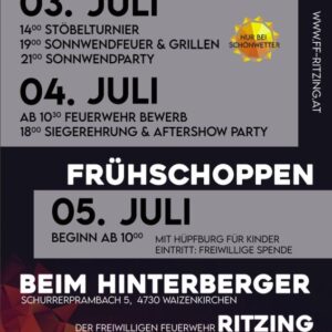 Sonnenwendparty Ritzing 2026