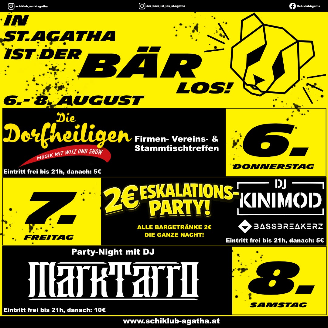 In St. Agatha ist der Bär los! 2026 Plakat