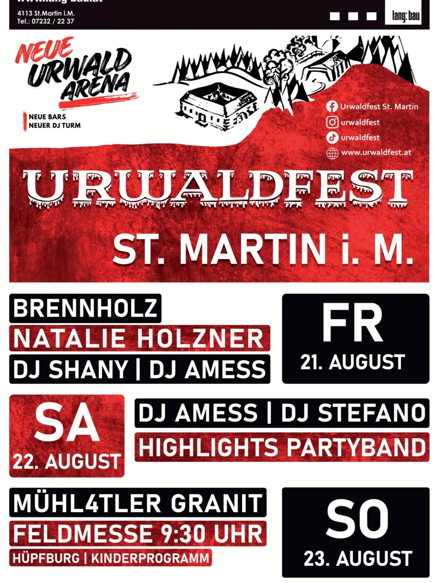 Urwaldfest Sankt Martin 2026