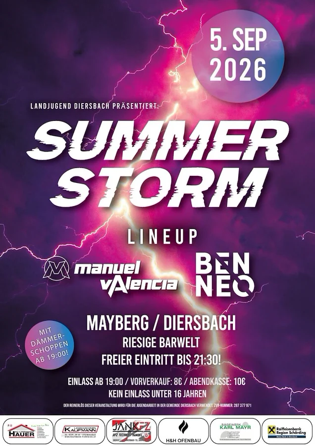 Summer Storm Diersbach 2026